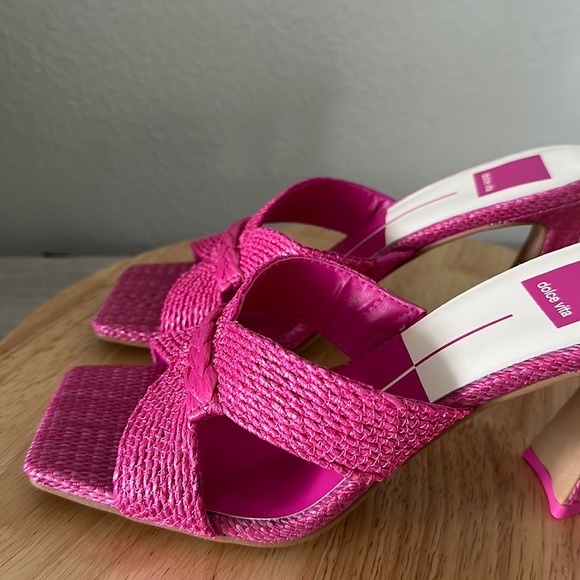 Dolce Vita Woven Heeled Mules - Nitro - Picture 5 of 8